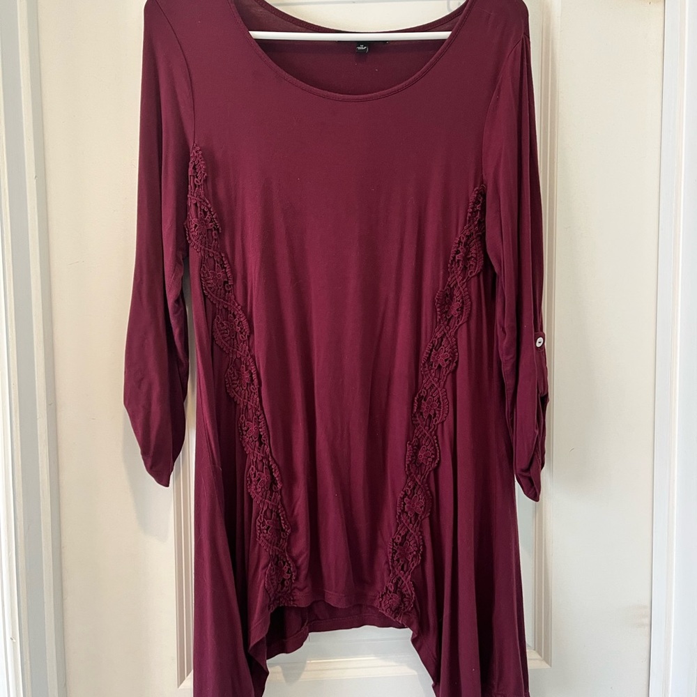 Maroon boutique top